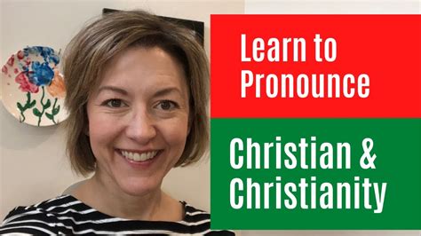 how do you pronounce christianity.